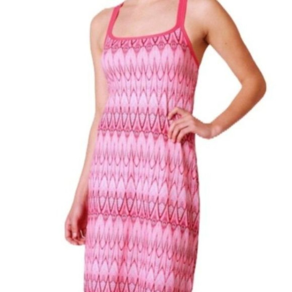 PrAna Cora Dress In Azalea Feather Size Small